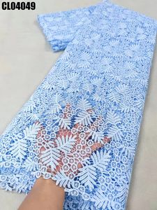 Haute qualité <span class=keywords><strong>France</strong></span> Guipure cordon paillettes dentelle tissu haute qualité nigérian Soluble dans l'eau dentelle tissu pour les femmes robes de soirée - Product Image 4