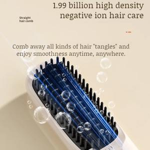 Cepillo Eléctrico Inalámbrico USB para Cabello con Iones Negativos, Portátil, Simple, con Calentamiento, Herramienta Útil para Peinar y Alisar el Cabello - Product Image 3