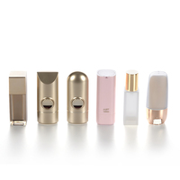 Flacon compressible en plastique de luxe vide de 30 ml, finition métallisée mate, pour emballage cosmétique de lotion de soin de la peau