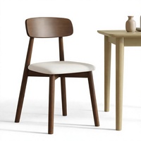 Chaise de salle à manger ergonomique pivotante pliable en velours avec cadre en bois massif minimaliste pour hôtel et salle de sport