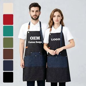 Nuevo Delantal de Mezclilla sin Mangas con Logotipo Personalizado, Regalos Corporativos, Impermeable, Resistente a las Manchas, Diseño Versátil y Personalizable - Product Image 1