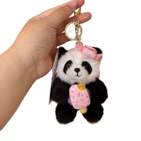 Porte-clés jouet animal en peluche fabricant pas cher sur mesure en coton mignon peluche figure jouet sac pendentif pour filles cadeau