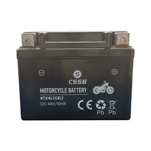 <span class=keywords><strong>Batterie</strong></span> de moto CSSB <span class=keywords><strong>12V4AH</strong></span>, plomb-acide scellé, certifiée ROHS, rechargeable - Product Image 2