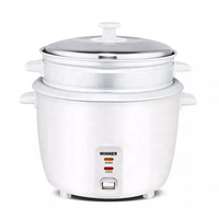 Mini-cuiseur à riz électrique 0,6 L, cuisson automatique, forme de tambour en plastique avec tasse doseuse