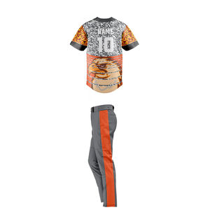 2025 nuevo diseño uniforme de béisbol transpirable al por mayor uniforme de béisbol traje de béisbol por sublimación - Product Image 2