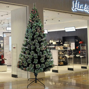 Sapin de Noël artificiel G&L de 2,1 m pré-éclairé à fibres optiques avec lumières LED à changement de couleur - Écologique et facile à assembler pour fêtes intérieures - Product Image 6