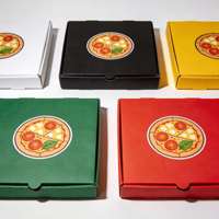Boîtes à pizza en carton ondulé recyclé avec impression flexographique personnalisée de 10 à 20 pouces, fermeture magnétique, logo personnalisé pour la vente à emporter