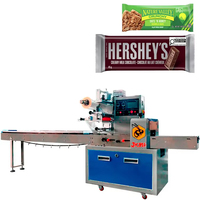 Machine d'emballage automatique de barres énergétiques, machine d'emballage de barres protéinées, machine d'emballage de barres chocolatées, ventes chaudes