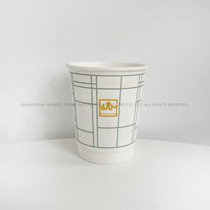 Vasos de papel impresos personalizados respetuosos con el medio ambiente con logotipo biodegradable compostable PLA recubierto para cero residuos evento tazas al por mayor a granel - Product Image 2