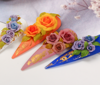 Peinture d'ongles en gros 12 couleurs fleur en forme d'art gaufrage 3d 4d Sculpture ongles sculpté Gel UV Gel