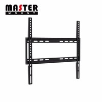 Support mural fixe pour téléviseur robuste, compatible avec les téléviseurs LED LCD OLED intelligents de 32 à 55 pouces, support de télévision en métal robuste pour téléviseurs à écran plat