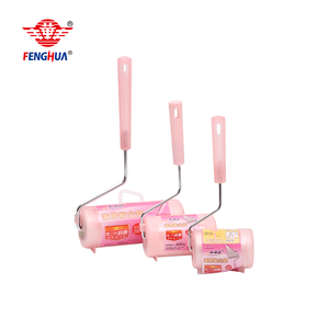 Tùy chỉnh kim loại xử lý 8cm 30 60 90 Sheets xé giấy dính Pet Dog Cat Fluff lông tóc Remover <span class=keywords><strong>Lint</strong></span> con lăn để làm sạch quần áo - Product Image 6