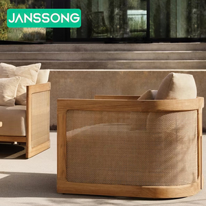 Conjunto de Muebles de Exterior, Tumbonas para Exteriores de Resort, Sillas de Descanso para Piscina de Hotel, Tumbonas de Exterior, Tumbonas de Teca para Exteriores de Resort - Product Image 2