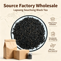 Thé noir Lapsang Souchong de la montagne Wuyi chinoise, saveur fruitée, 30 kg/carton, vente en gros d'usine, expédition aérienne mondiale