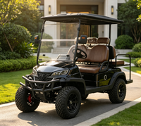 Voiturette de golf électrique silencieuse pour 4 personnes avec moteur AC 3/4/5KW, autonomie de 30-50 km, idéale pour la gestion des ranchs et la logistique d'entrepôt
