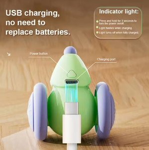 Juguete Interactivo Eléctrico Recargable por USB para Gatos, Diseño Moderno de Dibujos Animados, con Luces LED, Pluma Inteligente Ecológica - Product Image 5