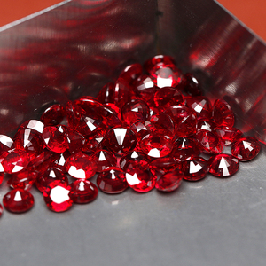 Giá mỗi carat đá <span class=keywords><strong>ruby</strong></span> tự nhiên của Myanmar, cắt tròn, dùng làm đồ trang sức - Product Image 3