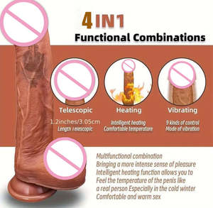 Kablosuz Uzaktan Kumandalı Kadın Teleskopik Anal Plug Vibratör Üç Bantlı Silikon Seks Oyuncağı Yumuşak Gerçek Dokunma Hissi %100 Su Geçirmez - Product Image 2