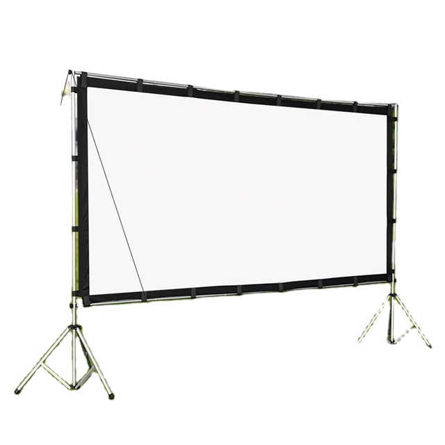 New Fashion Aluminum Alloy Transparent Projector Screen Projection Screen Tripod Stand for Meeting Room