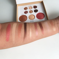 Palette de maquillage vegan 3-en-1 pour les yeux, le visage et le corps, longue tenue, haute pigmentation, fini mat, marque privée