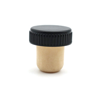 Tapón de Corcho Sintético de Alta Calidad de 19.5mm con Tapa de Plástico para Botellas de Aceite de Oliva y Vino