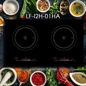 Table de cuisson à induction encastrable vitrocéramique 2 brûleurs avec contrôle par capteur pour la cuisine domestique - Product Image 4