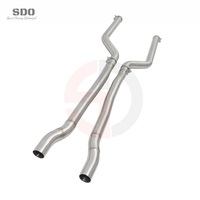 Sistem Knalpot Mid Pipe Ganda SD T304 untuk BMW M5 F90 V8 4.4T 2018-2023 Gaya Balap Performa Tinggi dengan Panjang Equal