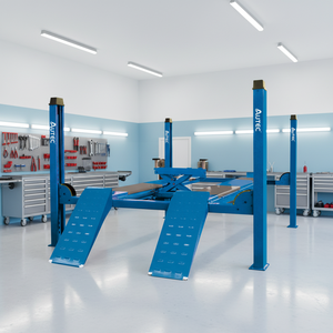 Elevador Hidráulico Automático de Cuatro Postes y Un Cilindro AUTEC, Capacidad de 5T, Elevación de 1.8-2m <span class=keywords><strong>para</strong></span> Autos y Motocicletas, Modelo Personalizable con Certificación CE - Product Image 1