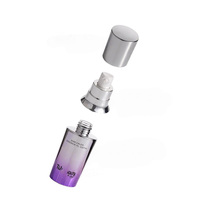 Cosmétiques en gros : Flacon en verre électroplaqué 120ml 100ml pour lotion, essence, liquide, crème visage, emballage scellé