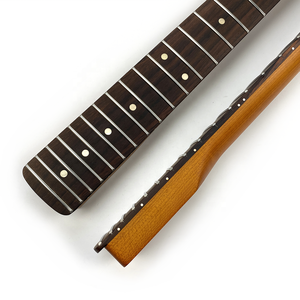 Manico per Chitarra Mancino in Acero Tostato 22 Tasti Finitura Satinata 25.5 Stile ST di Ricambio per Kit Chitarra Elettrica Fai-da-te - Product Image 2