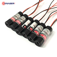635nm 100mW 60 ° Laser à ligne fine rouge Module de diode laser compact 12x35mm avec modulation TTL pour l'inspection de la vision industrielle