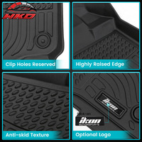 Tapis de sol toutes saisons pour Ford F-150 Crew Cab 2015-2025, revêtement en TPE 3D moulé, imperméable