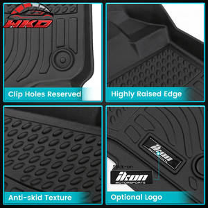 Alfombrillas para todo clima para Ford F-150 Crew Cab 2015-2025, revestimiento de alfombra TPE moldeado en 3D, impermeables - Product Image 3