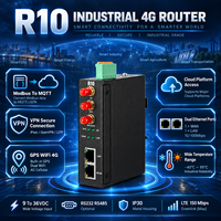 Routeur industriel cellulaire 4G LTE à large plage de températures d'utilisation, en métal, pour les réseaux sans fil industriels en environnements difficiles
