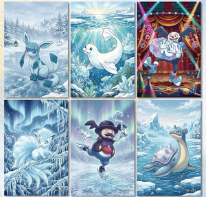 Cartes à collectionner en gros de style art original PGu Pokemoned, cartes de jeu d'échange et de jeu de société Anime <span class=keywords><strong>Pikachu</strong></span> Luffy Art Boards - Product Image 5