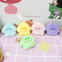 Porte-clés en peluche calmar de haute qualité jouets porte-clés doux