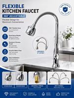 Robinet d'eau froide simple en alliage NES-CA33, disponible pour OEM et ODM, idéal pour évier de cuisine et lavabo de balcon