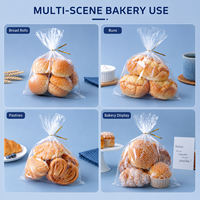 Sacs en plastique transparents micro-perforés BOPP, support de logo personnalisé, emballage alimentaire de qualité pour boulangerie
