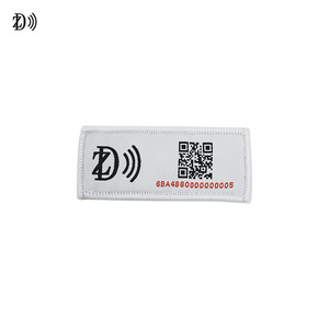 ผ้าทอ RFID แท็กซักรีดสิ่งทอ UHF แท็กล้างทำความสะอาดได้ QR รหัส UCODE <span class=keywords><strong>8</strong></span> RFID แท็กซักรีด - Product Image 5