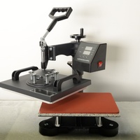 Presse à Chaud Électrique Semi-Automatique 8-en-1 Nouvelle Génération Petite Taille pour Transfert HTV sur T-shirts, Casquettes et Tasses