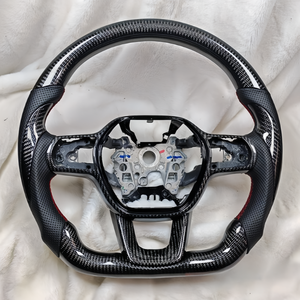<span class=keywords><strong>พวงมาลัย</strong></span>รถยนต์แบบมีรูพรุนทำจากคาร์บอนไฟเบอร์สำหรับฮอนด้า CRV HR-V 11TH - Product Image 5