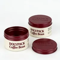 Pot en aluminium vide de 5 ml, 40 ml, 150 ml, de qualité alimentaire, écologique, avec joint d'étanchéité et emballage gaufré pour grains de café