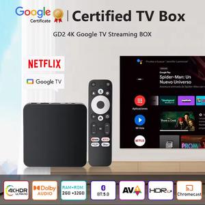 TV BOX POPULAR CERTIFICADO POR GOOGLE, Amlogic S905Y4-B, DDR4, 32 GB de ROM, Android 12, Google TV, Venta al por Mayor de Fábrica, Mejor Precio - Product Image 3