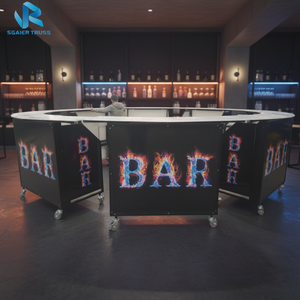 Barra de <span class=keywords><strong>Bar</strong></span> Móvil de Aluminio en Fábrica de Guangzhou, Barra Portátil con Ruedas, Barra para el Hogar, Barra para Cafetería - Product Image 6