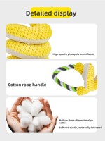 Mainan Anjing Interaktif Berbentuk Spiral Leher Panjang dari Bahan Plush dengan Desain yang Dapat Diregangkan, Mengeluarkan Suara untuk Menggiling Gigi & Menenangkan, Tahan Gigitan