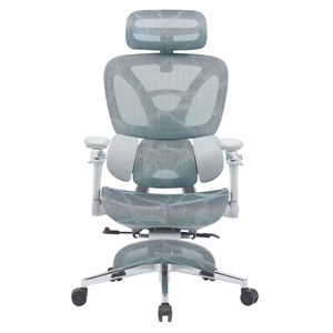Chaise de bureau ergonomique moderne en tissu pour le bureau à domicile, favorise le confort, soutien respirant du dos, hauteur réglable, inclinaison pivotante - Product Image 5