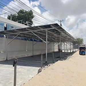 Support de hangar de stationnement de voiture en aluminium de pré-assemblage Structure d'abri de voiture <span class=keywords><strong>solaire</strong></span> étanche - Product Image 1