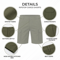 Pantalon tactique d'été pour homme, léger, pantalon cargo de chasse, séchage rapide, respirant, multi-poches, pantalon de travail avec genouillères