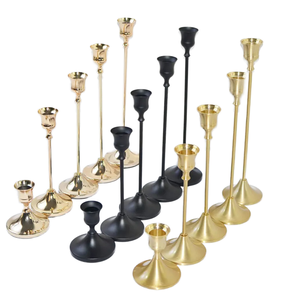 Bougeoirs en métal doré brillant en forme de bois de cerf pour la décoration de la maison, mariage, Noël, salon, chambre à coucher, décoration de table - Product Image 1