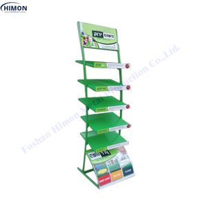 Estante de exhibición de césped artificial, 5 estantes de metal para tienda, personalizado - Product Image 2